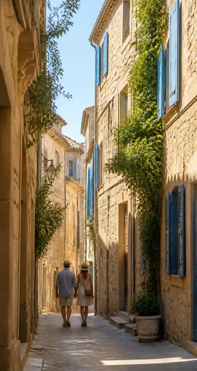 Ruelle en pierre du quartier de l'Écusson à Montpellier