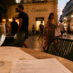 Restaurants comedie montpellier : terrasse animée près de la Comédie