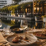 Bassin Jacques Cœur restaurant : terrasse et vue