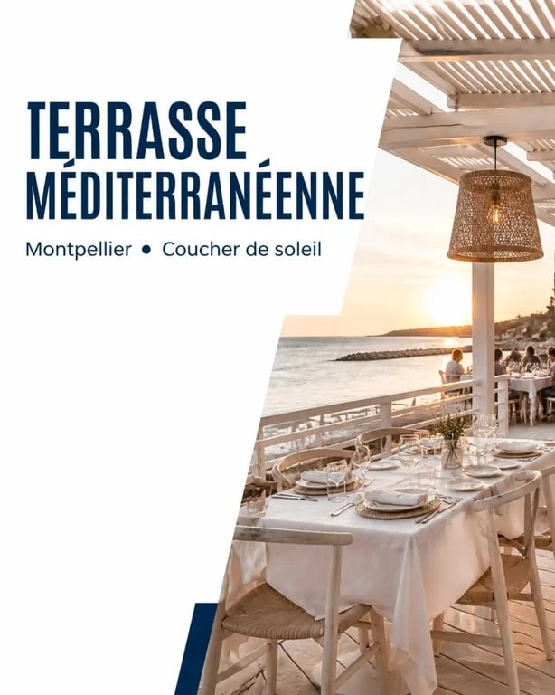 Restaurants de plage Montpellier dans une ambiance paillote en bord de mer près de la Méditerranée