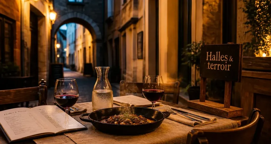 montpellier best restaurants : table en terrasse à l’Écusson, Montpellier