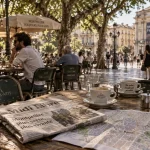 Place des beaux arts à Montpellier : terrasses et ambiance