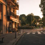 Quartier estanove montpellier : verdure, tram et vie de rue