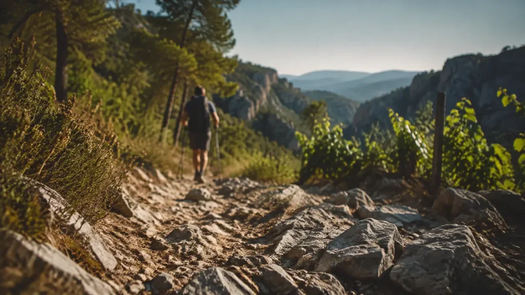 Randonnée herault : sentier de garrigue vers les gorges du Caroux