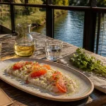 Restaurants bord du Lez Montpellier : table au bord du Lez, tartare de dorade