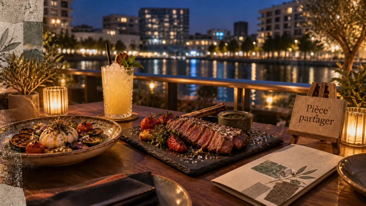 Restaurants Montpellier Port Marianne : pièces à partager sur ardoise et ambiance lounge