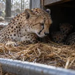 Quatre bébés guépards sont nés au zoo de Montpellier