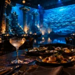 Restaurant under the sea montpellier, dîner 4K à Odysseum